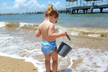 For Little Ocean Lovers: A Swim Nappy Covered in Sea Life