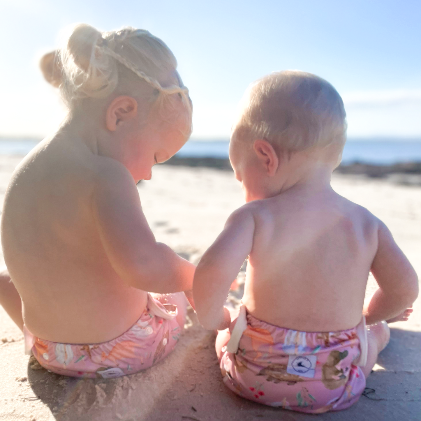 BEACH DAY ESSENTIALS COMBO (SWIM NAPPY) ~ AUS ANIMALS