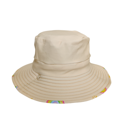 REVERSIBLE SWIM HAT ~ RAINBOWS